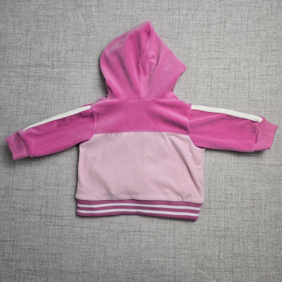 Vintage Baby Snoopy Pink Velour Zip Up Hoodie 6-9M Peanuts Y2K Retro - Picture 8 of 9